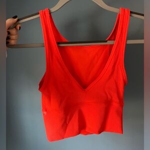 Lululemon Pivot Tank Top in a coral color. Size 4